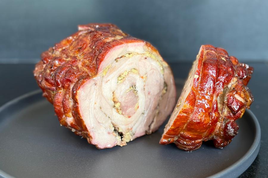Porchetta na americký způsob - uzená s křupavou kůrou
